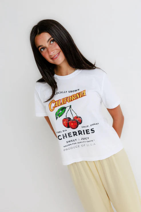 Sunny Somewhere Everyday Tee Cherrys