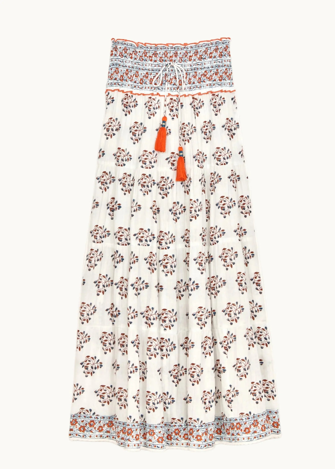 M.A.B.E Stella Print Maxi Skirt