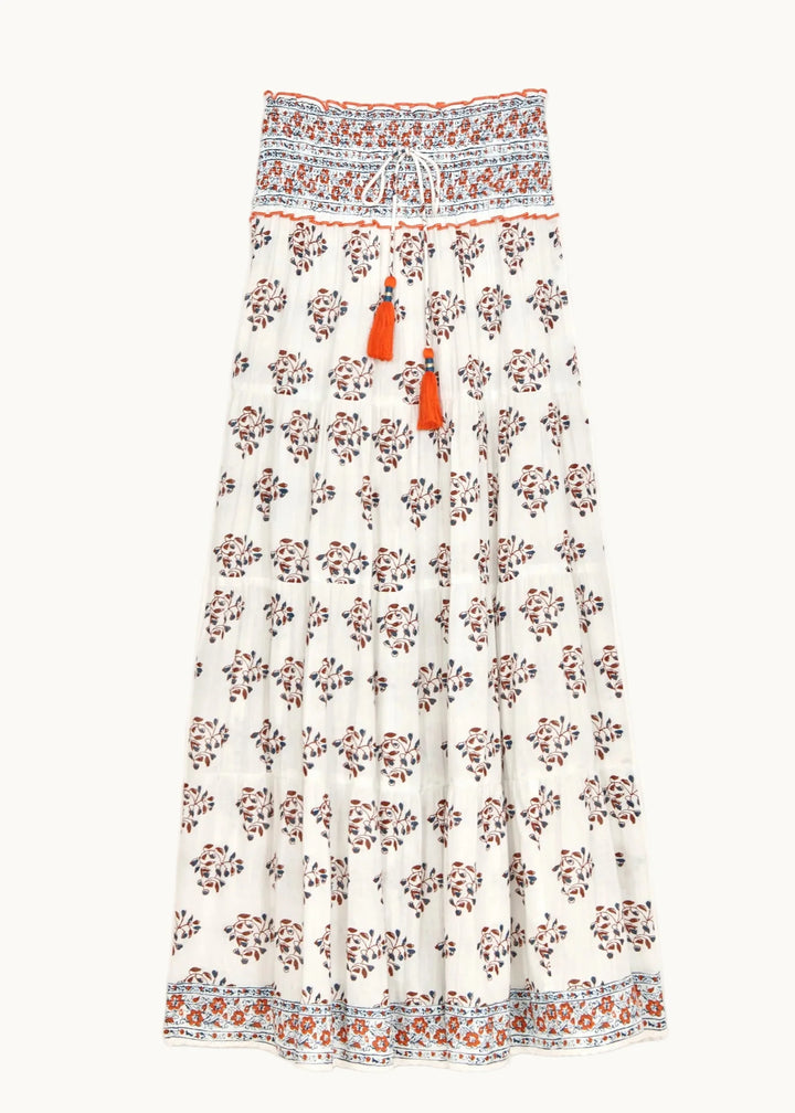 M.A.B.E Stella Print Maxi Skirt