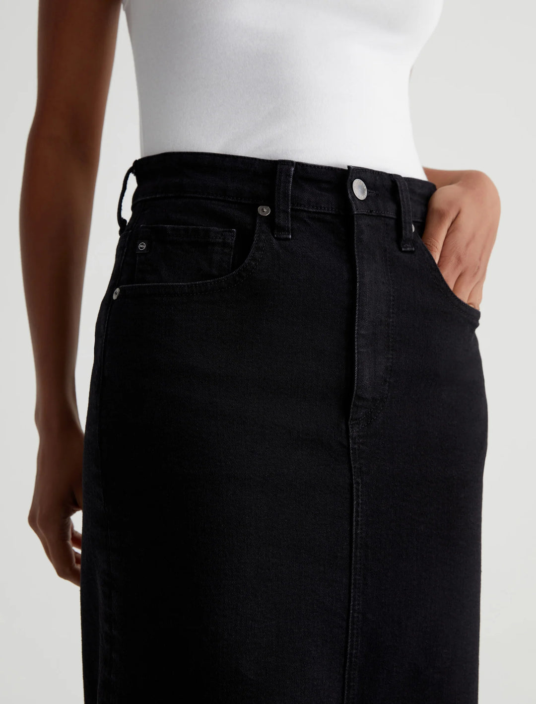 AG Jeans High-Waisted Midi Tefi Skirt