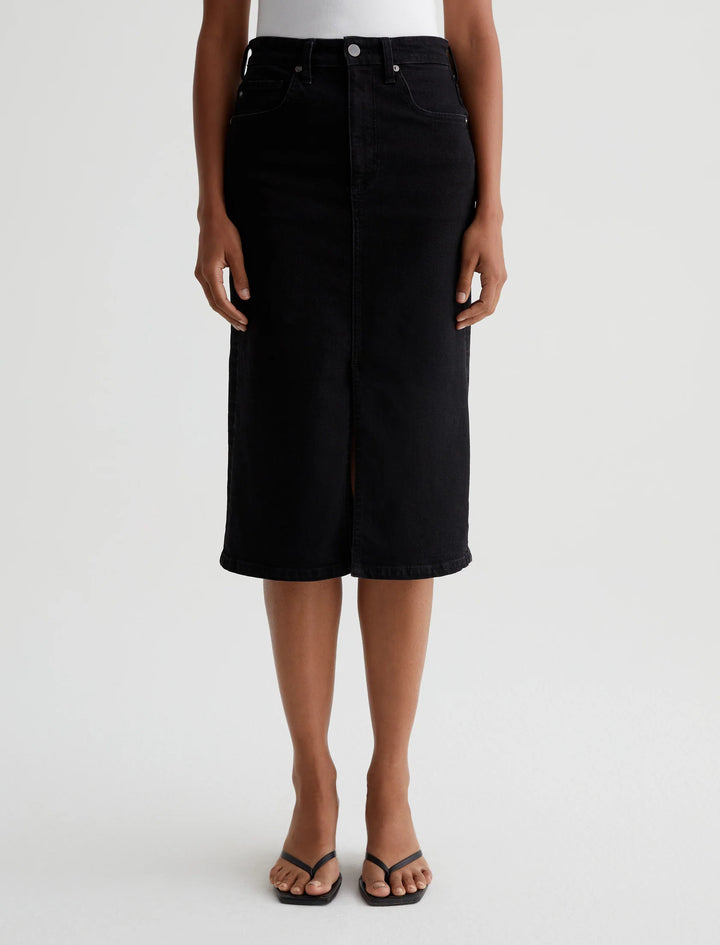 AG Jeans High-Waisted Midi Tefi Skirt