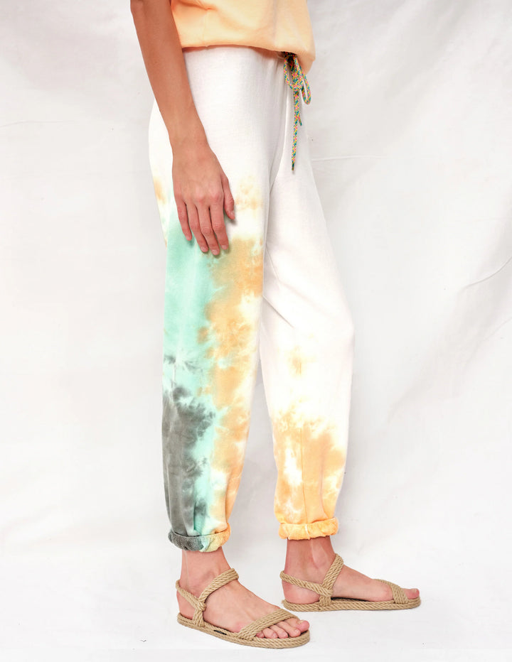 Sundry Jogger with Rainbowcord in Bermuda/Melon Tiedye