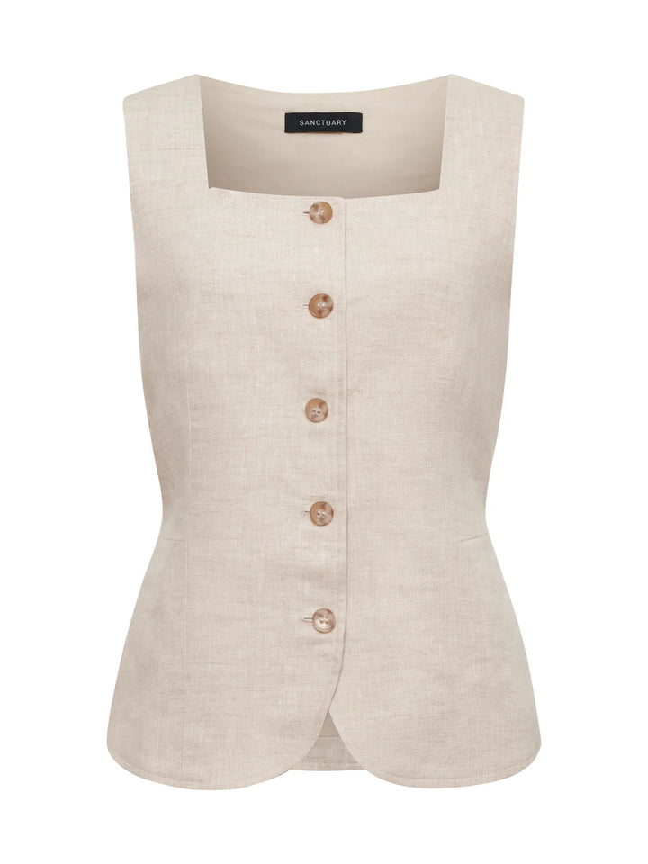 Sanctuary Outsmart Linen Vest