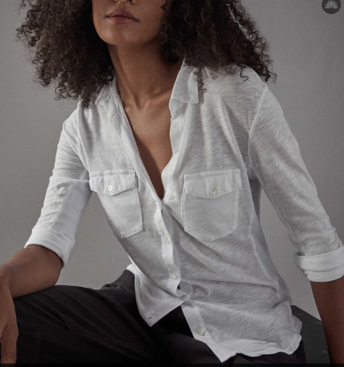 James Perse Contrast Panel Shirt