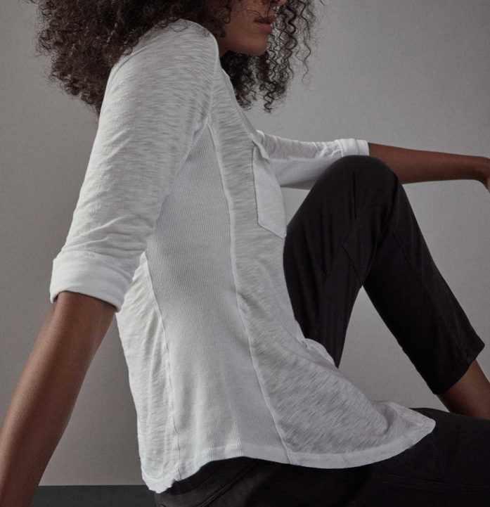 James Perse Contrast Panel Shirt