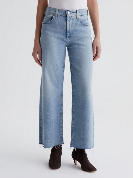 AG Saige Wide Leg Crop Jeans -Eclipsed