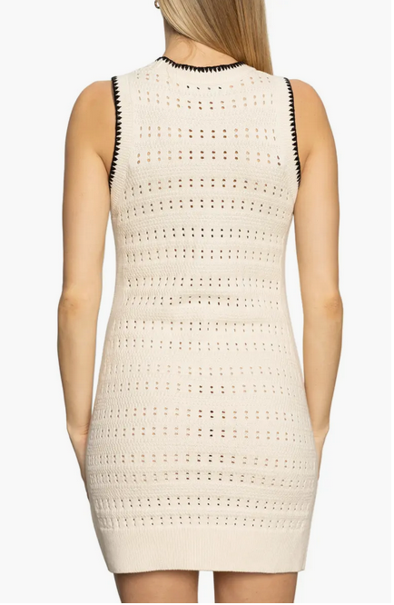 Sanctuary Free Spirit Mini Dress - Light Oak/Black