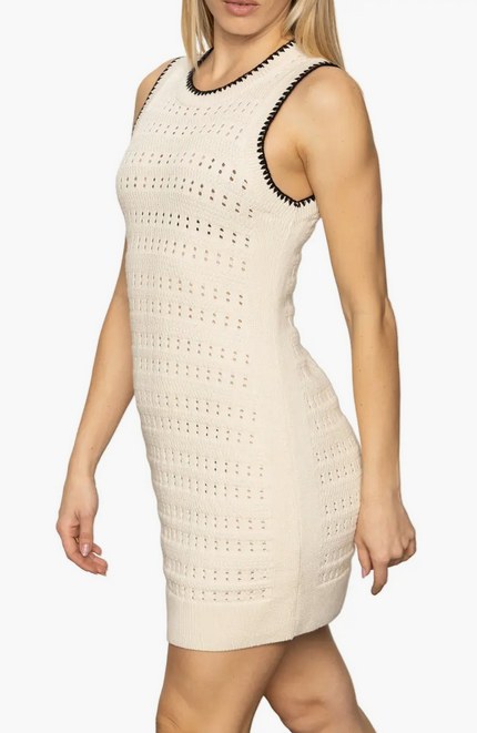 Sanctuary Free Spirit Mini Dress - Light Oak/Black