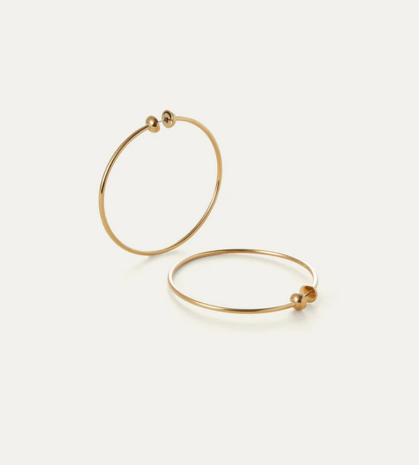 Jenny Bird Medium New Icon Hoop Gold