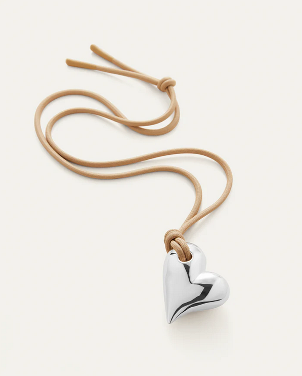 Jenny Bird Art Heart On A String Necklace