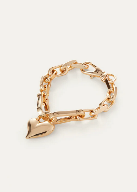 Jenny Bird Padlock Heart Chain Bracelet