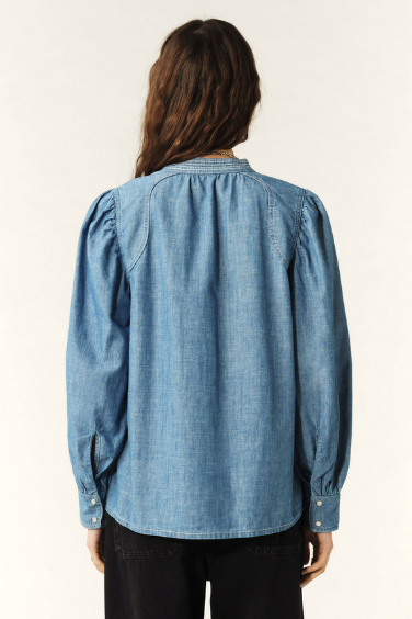 ba&sh  Kuka Denim Blouse