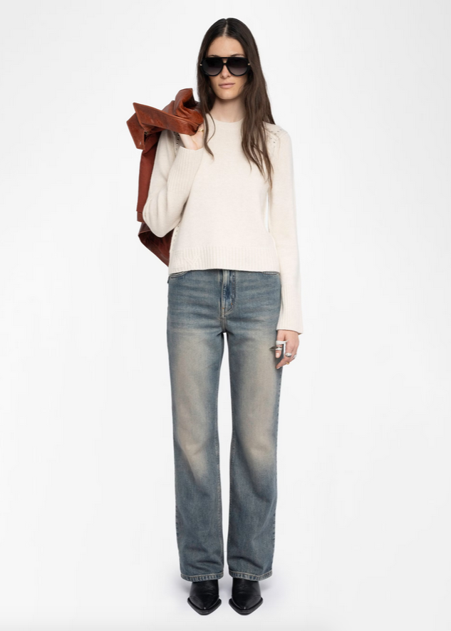 Zadig & Voltaire Nalty Sweater Ecru