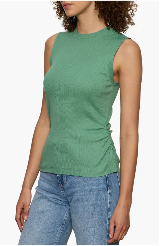 Sanctuary ribbed ruched tank