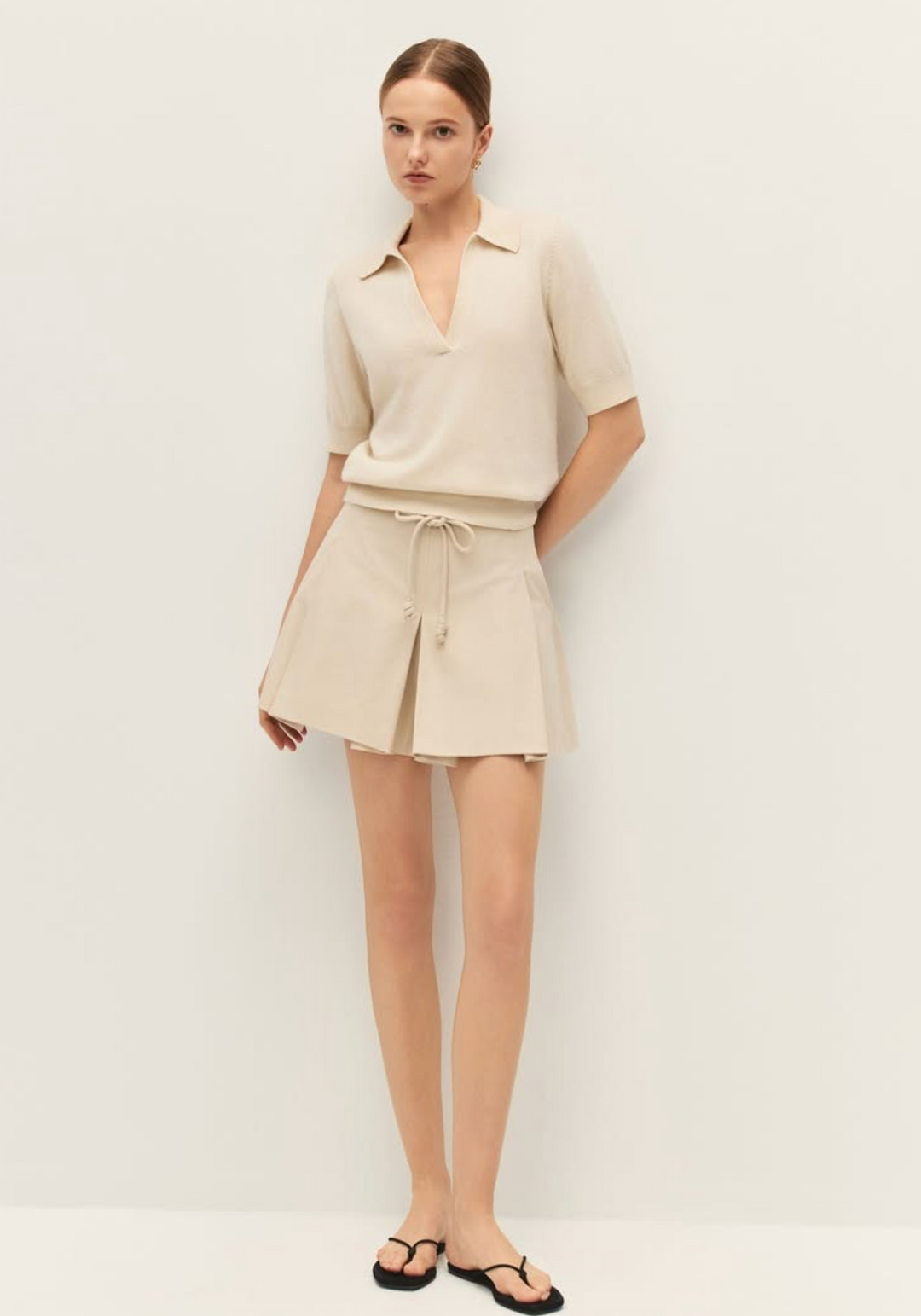 Elodie Katalina Skort -Beige
