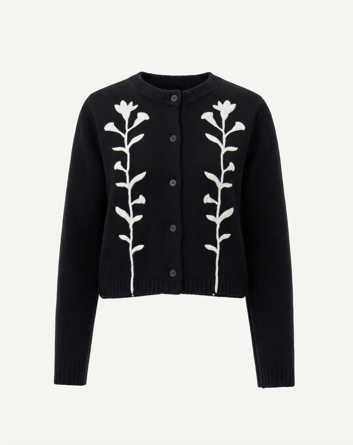 Cleobella Samantha Sweater - Black Ivory