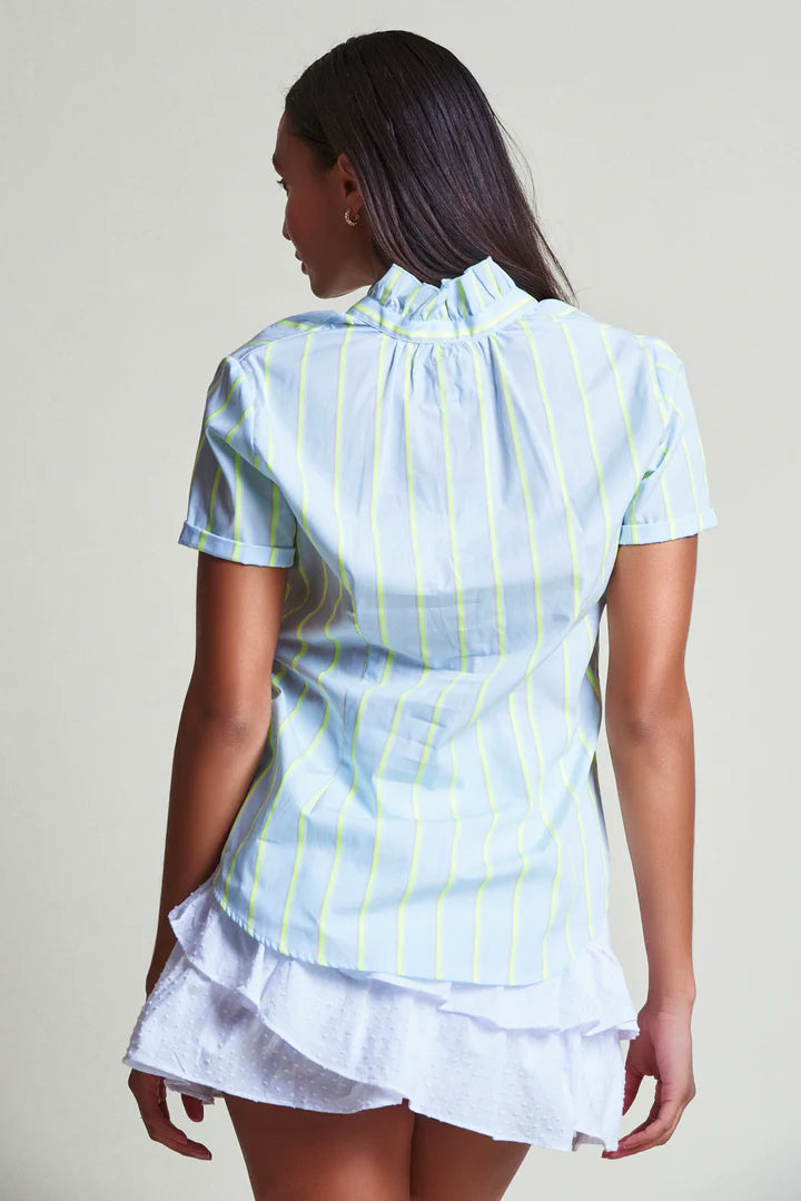 The Shirt The Short Sleeve Ruffled Collar Shirt
