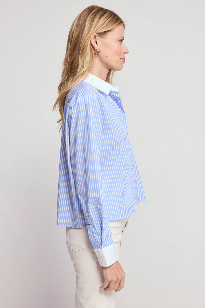 The Shirt The Long Sleeve Boxy Crop Sky