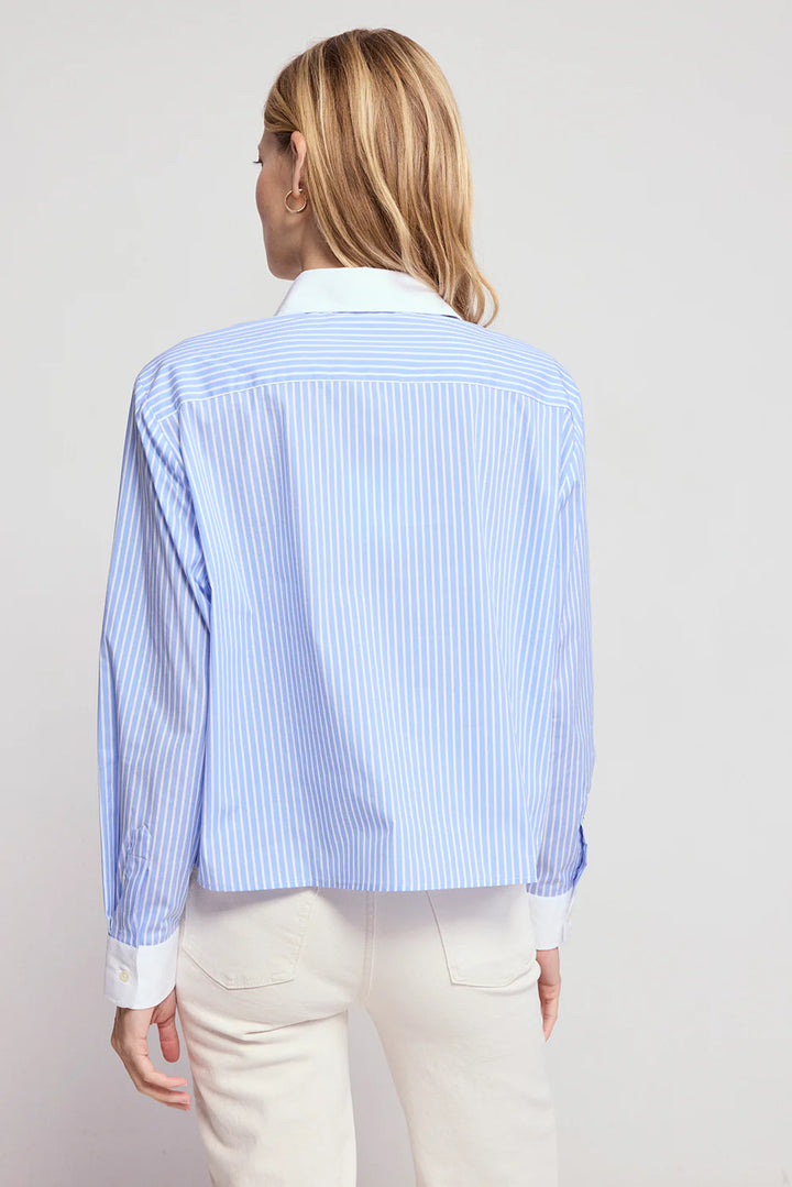 The Shirt The Long Sleeve Boxy Crop Sky