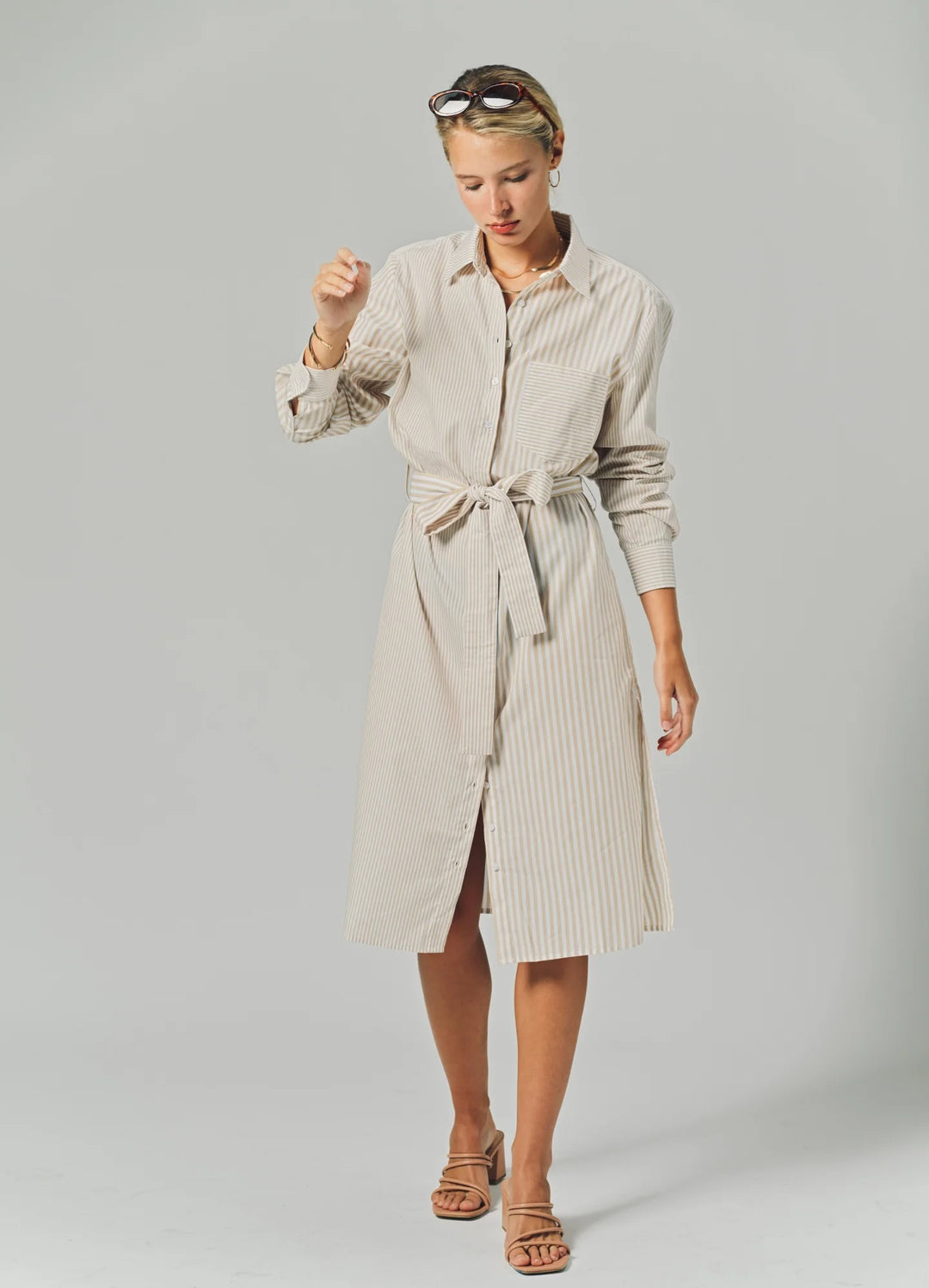 The Shirt The Long Sleeve Midi Dress