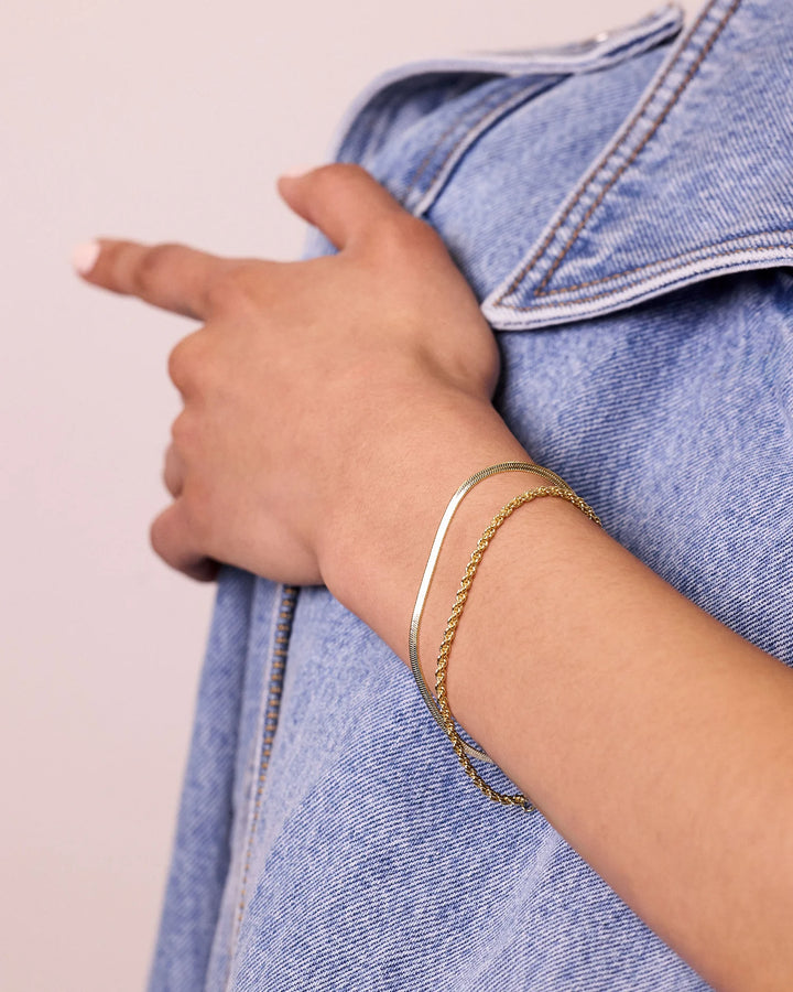 Electric Picks Twice as Nice Bracelet Gold