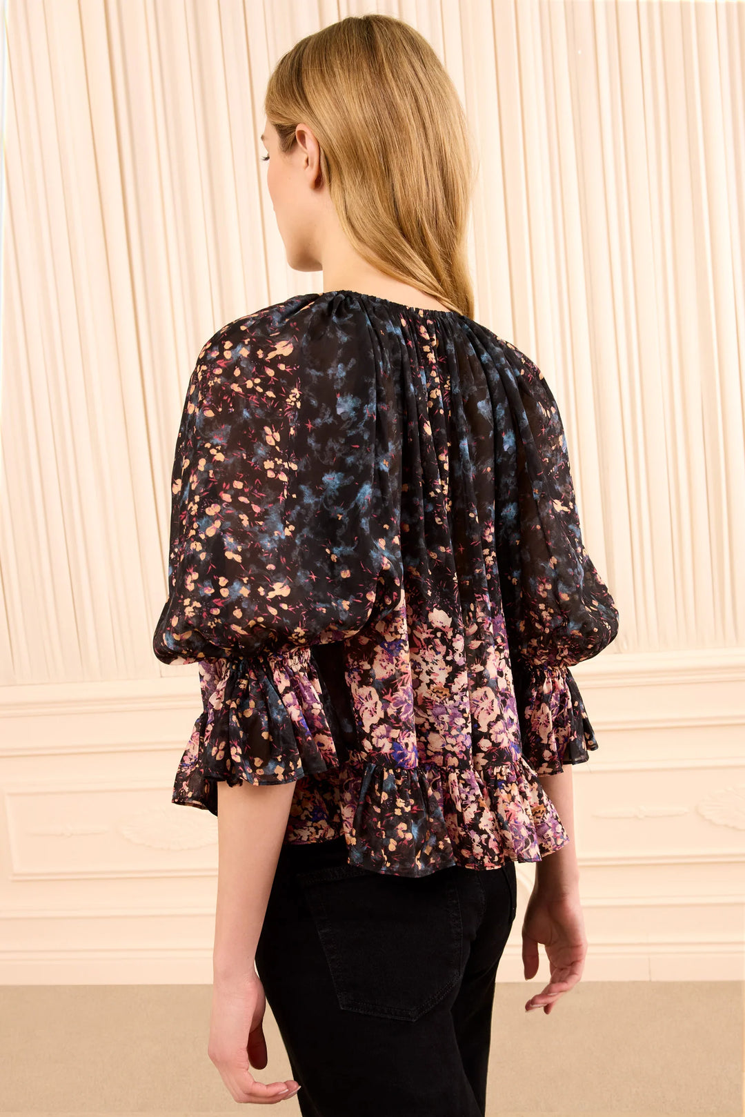 Ulla Johnson Elise SS Silk Blouse Eclipse