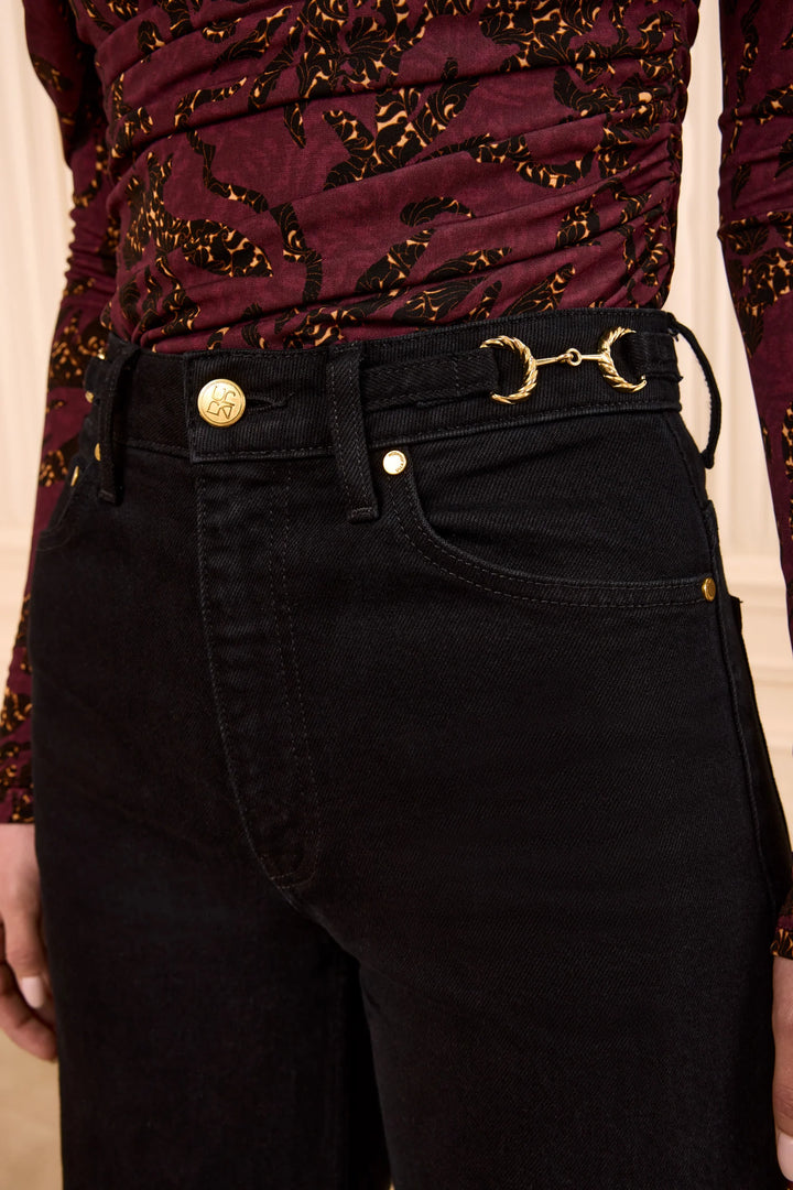 Ulla Johnson Valory Flare Jean Noir