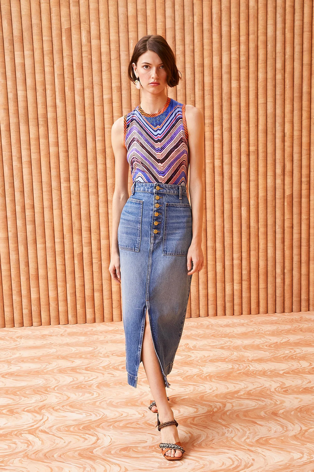 Ulla Johnson Bea Denim Skirt – EQUATION - Main Image