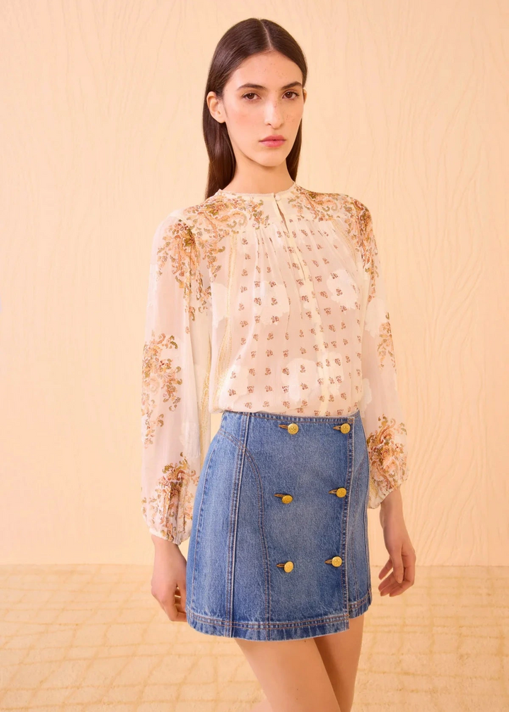 Ulla Johnson Aster Long Sleeve Blouse