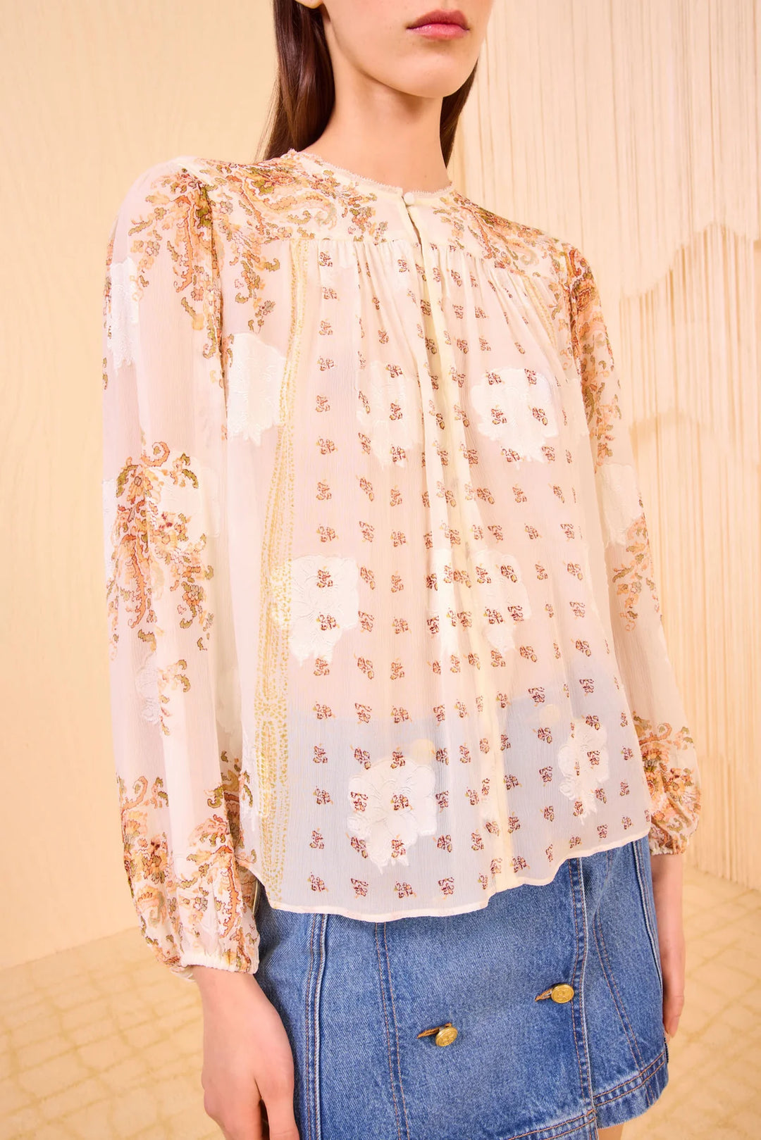 Ulla Johnson Aster Long Sleeve Blouse