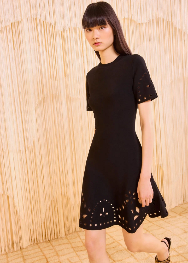 Ulla Johnson Fania Short Sleeve Knit Mini Dress