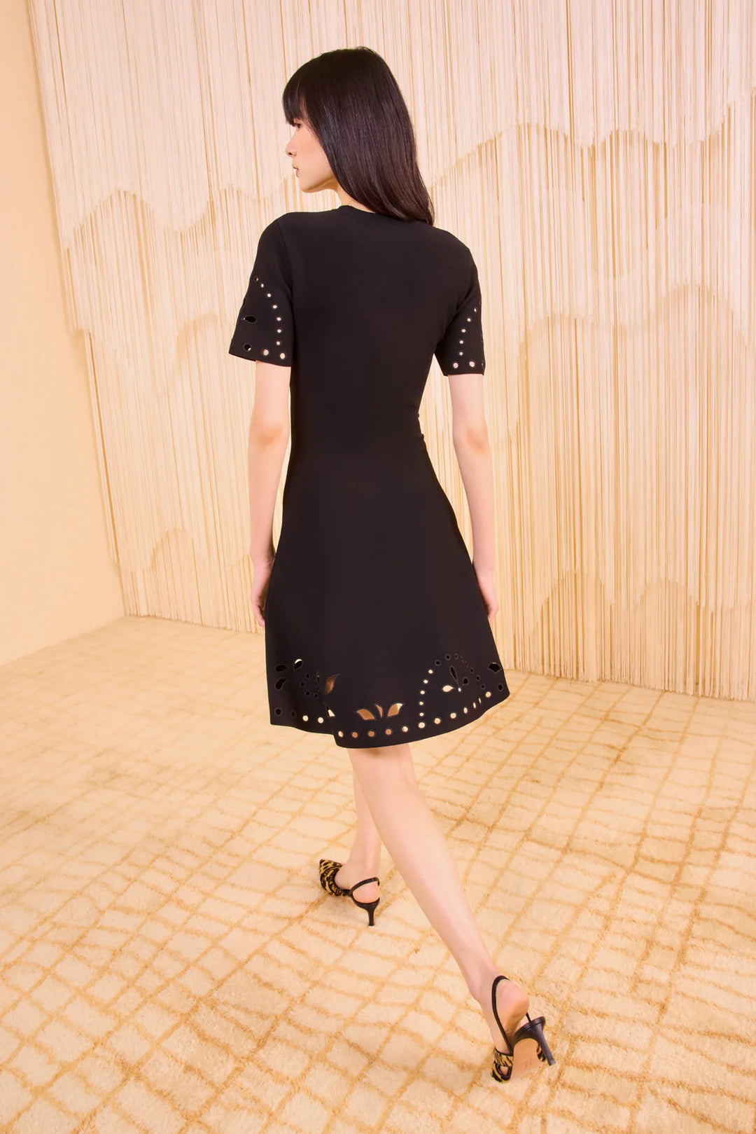 Ulla Johnson Fania Short Sleeve Knit Mini Dress