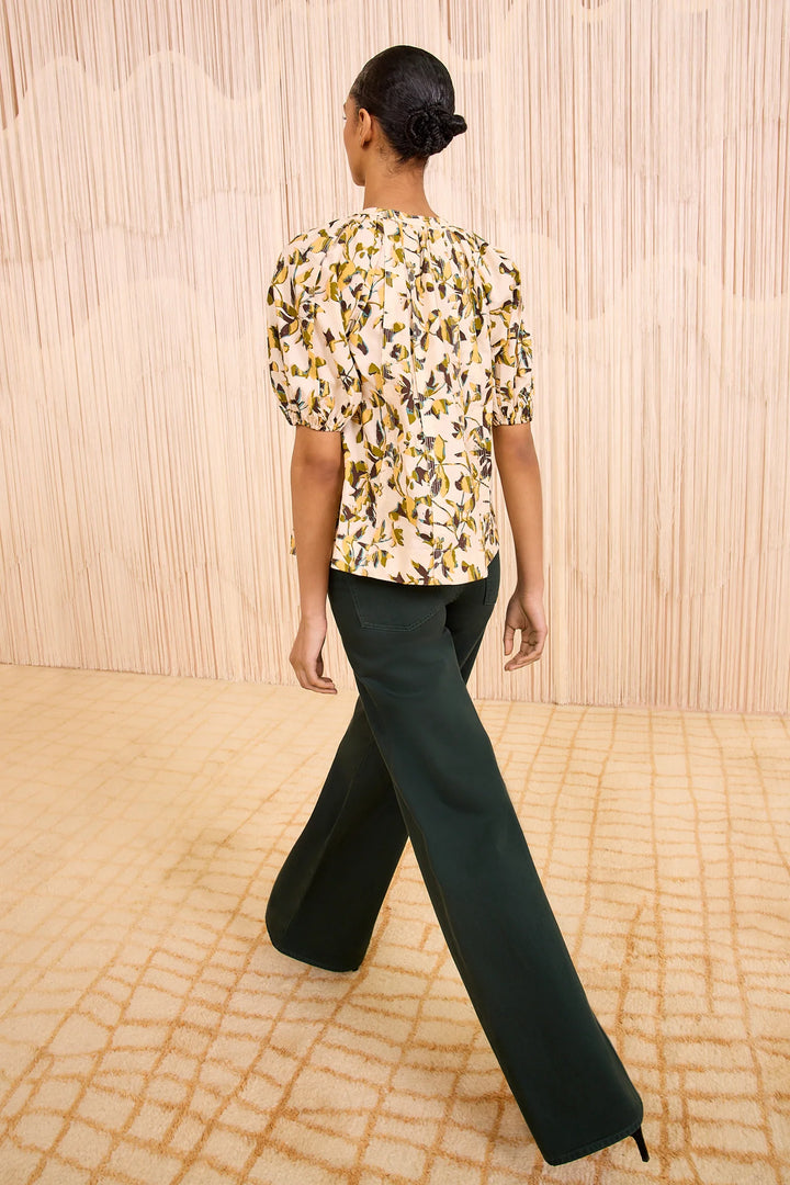 Ulla Johnson Loli Short Sleeve Blouse