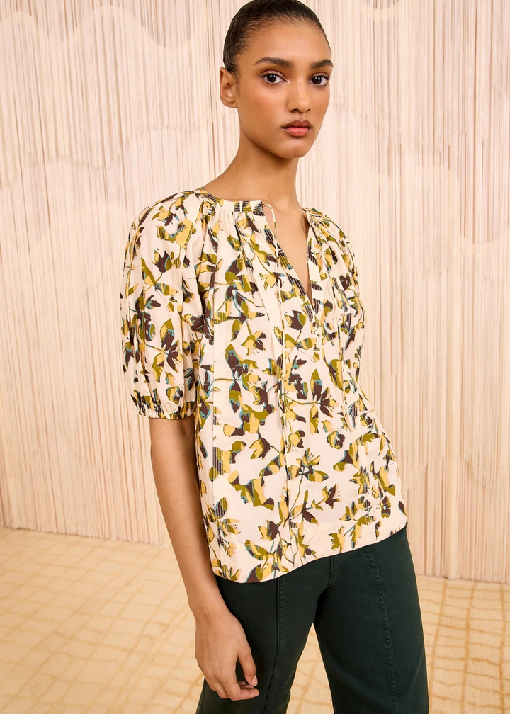 Ulla Johnson Loli Short Sleeve Blouse