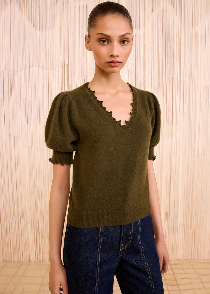 Ulla Johnson Polline Short Sleeve Top