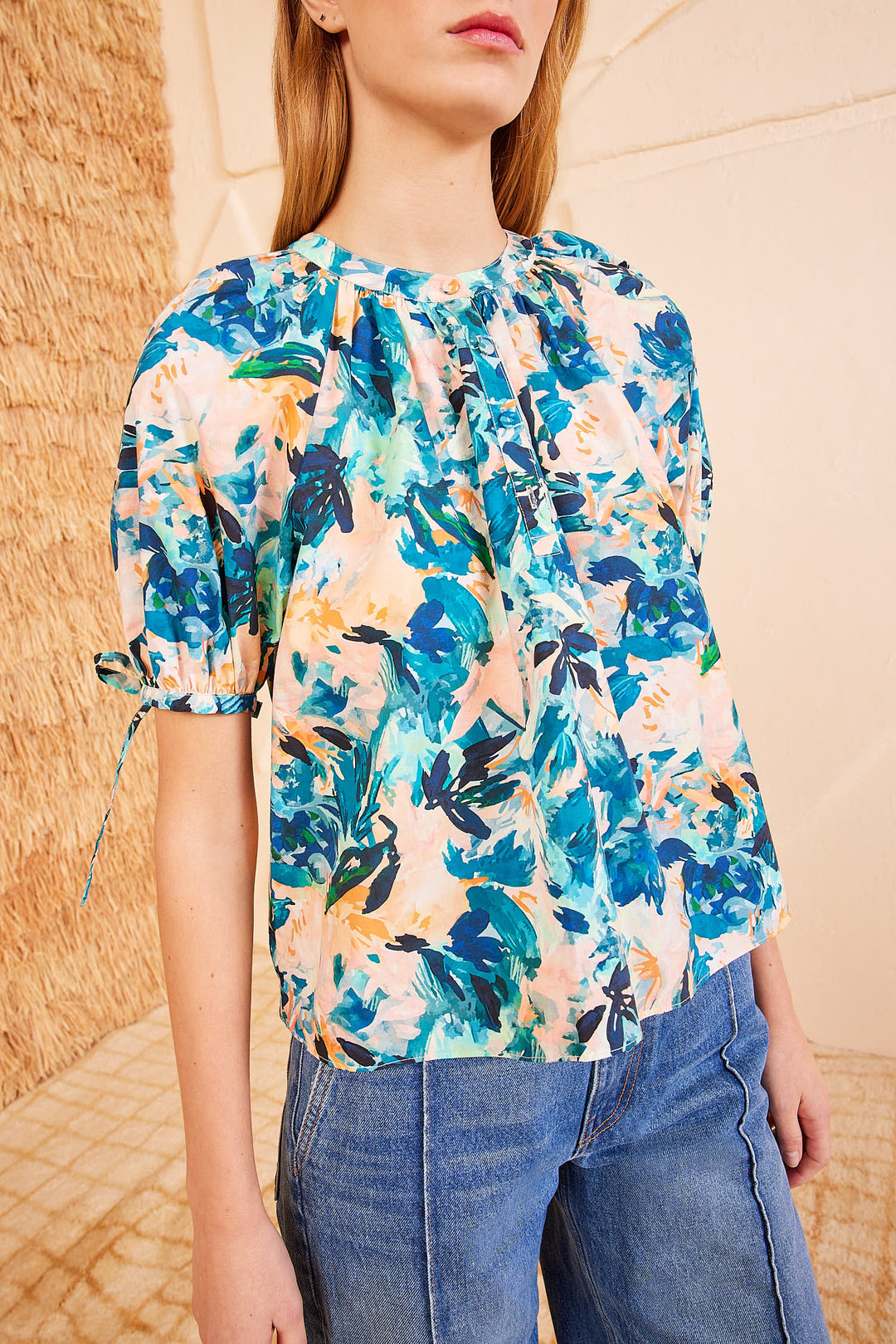 Ulla Johnson Vienne Blouse Delphinium