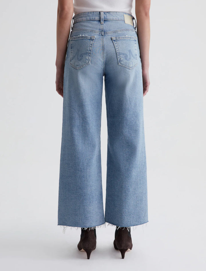 AG Saige Wide Leg Crop Jeans -Eclipsed