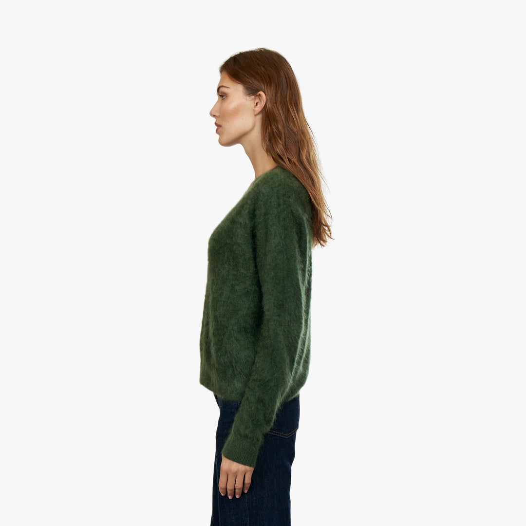 Autumn Cashmere Fluffy V Sweater