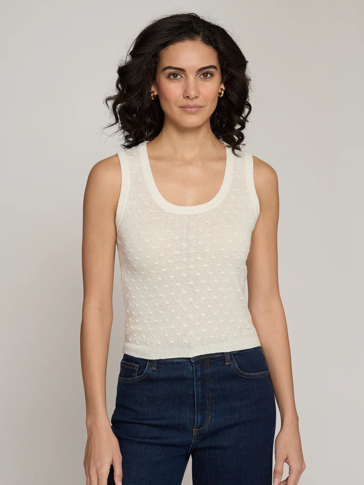 Autumn Cashmere Sheer Dot Tank
