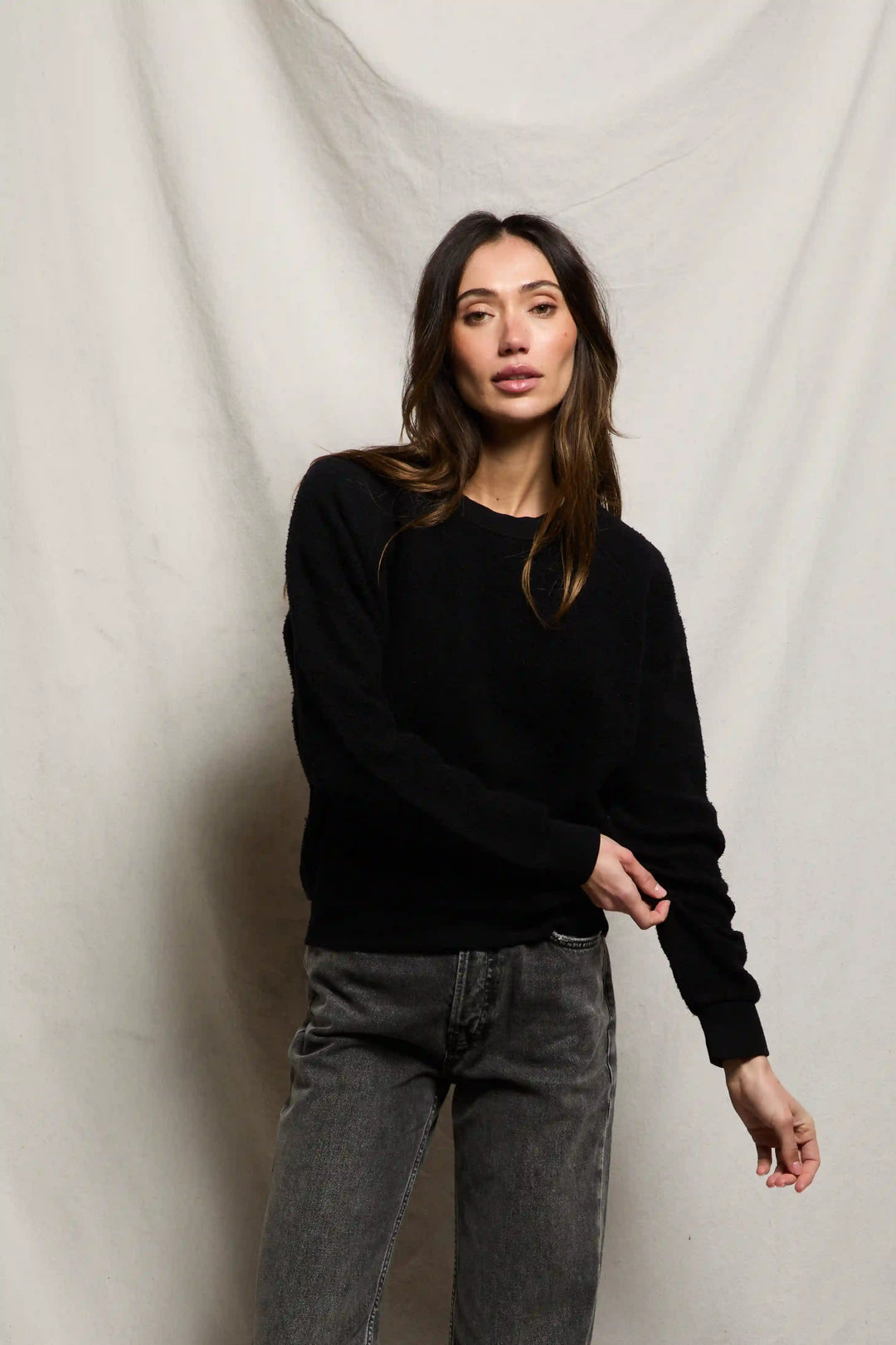 Perfectwhitetee Ziggy Sweatshirt -True Black