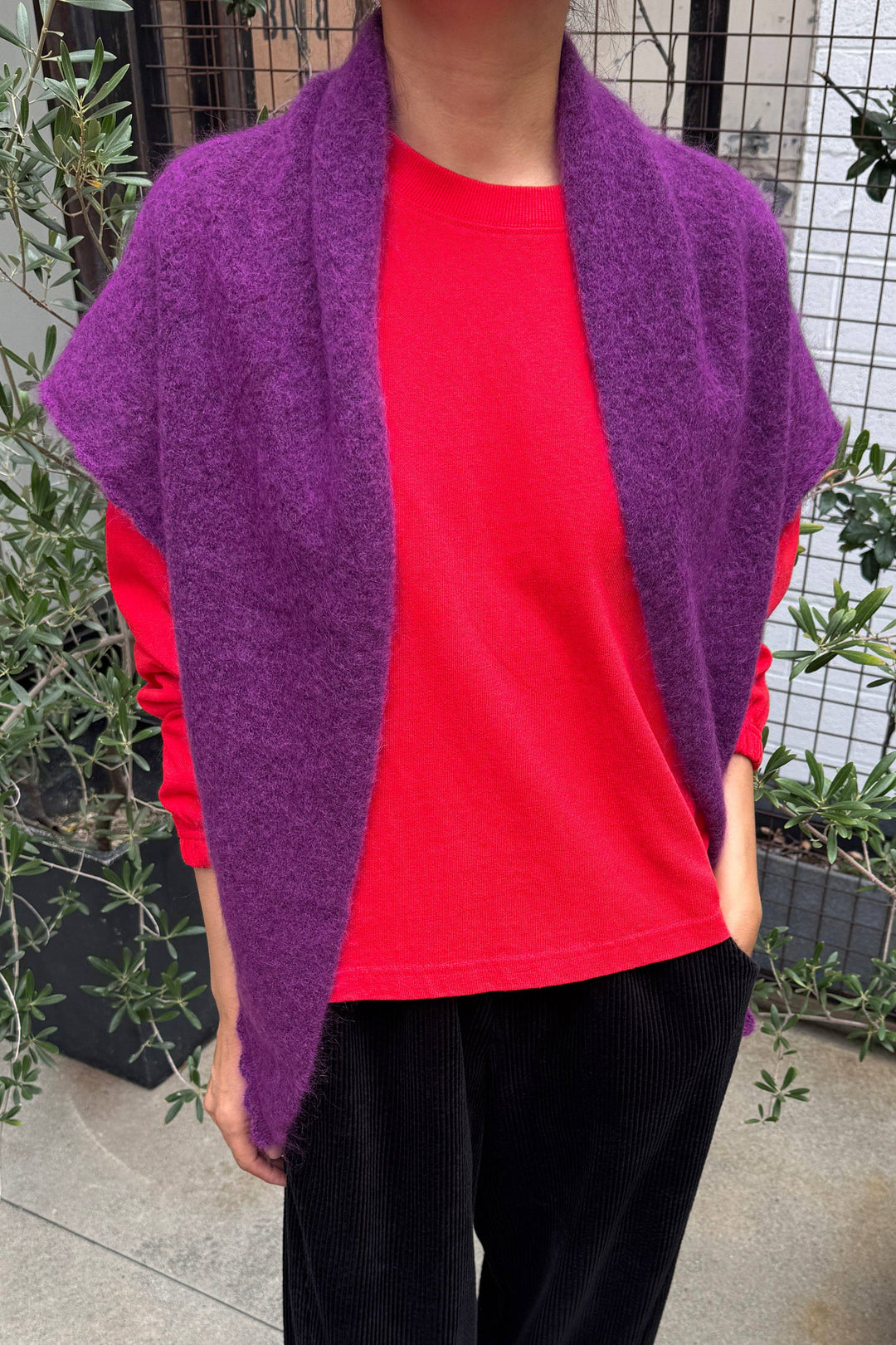 Le Bon Shoppe - Mohair Pointelle Shawl