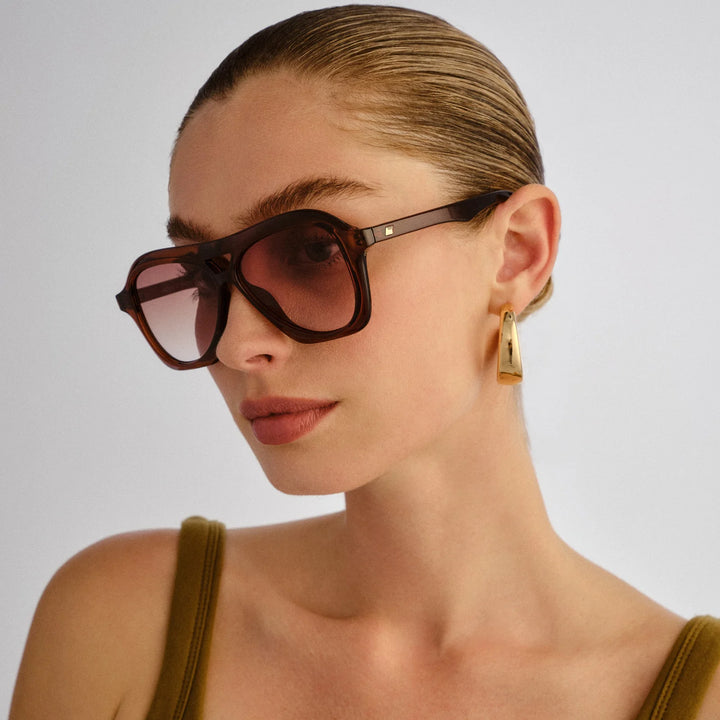 Le Specs Drizzle Sunglasses - Cocoa