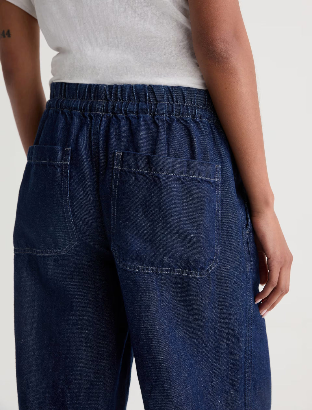 AG Jeans Adira Wide Leg Linen Denim