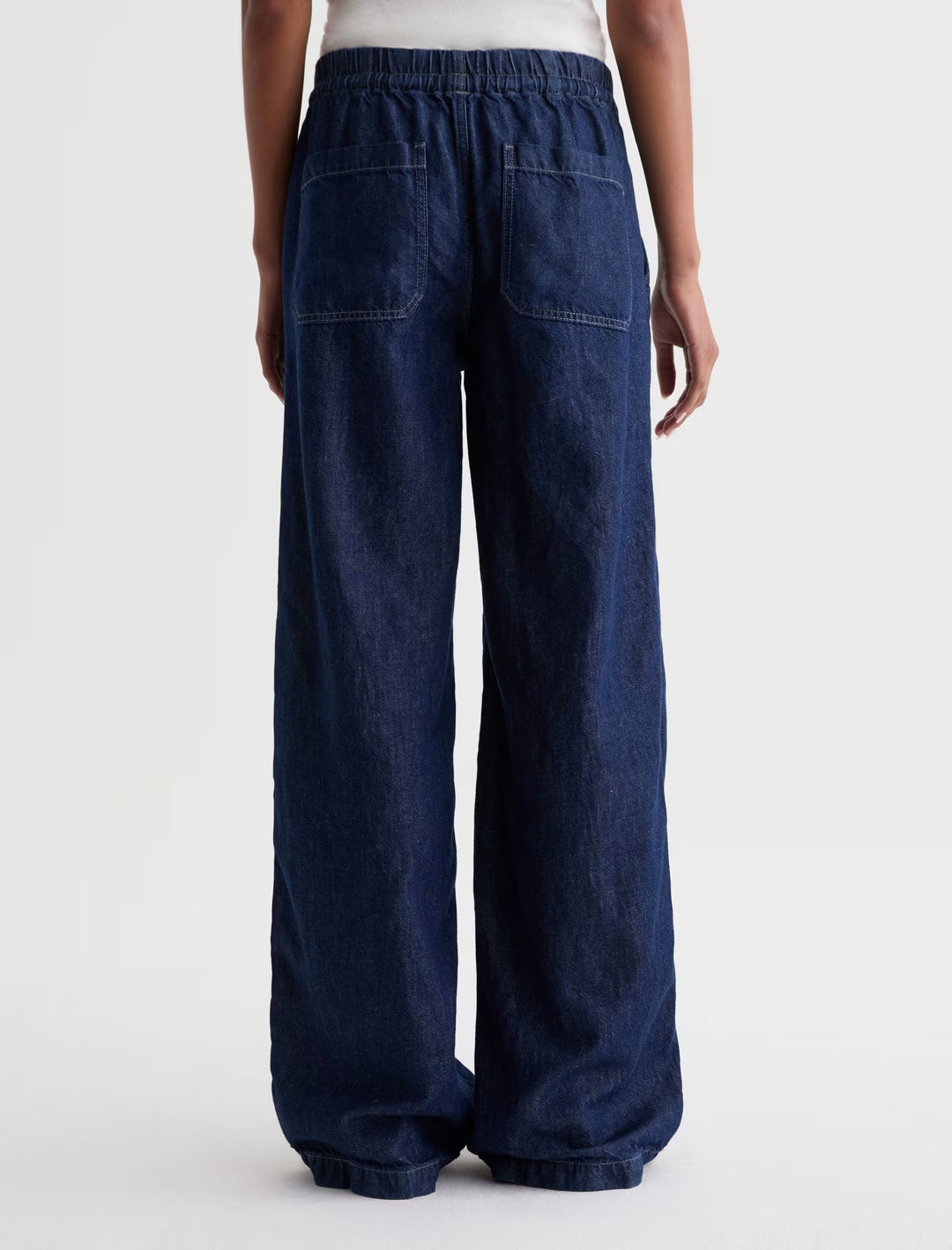 AG Jeans Adira Wide Leg Linen Denim