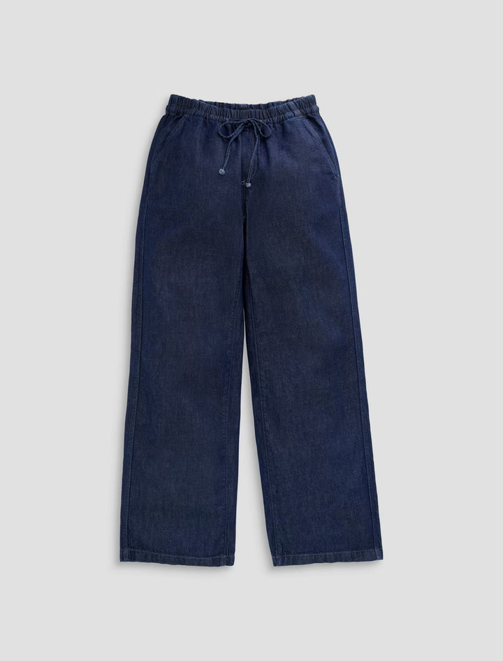 AG Jeans Adira Wide Leg Linen Denim