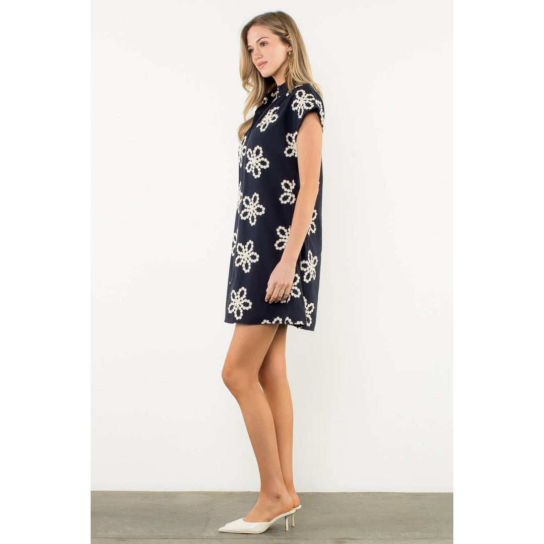 THML FTM3120 Ruffle Collar Dress
