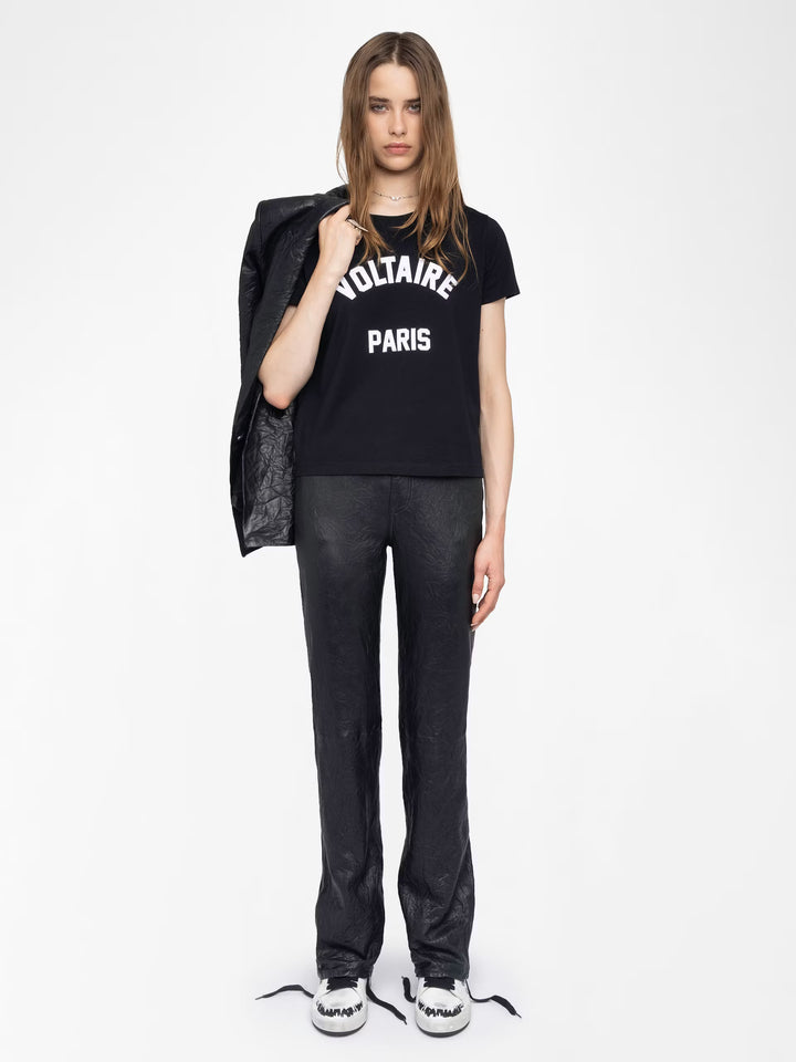 Zadig & Voltaire Alys Voltaire Paris Tee- Black