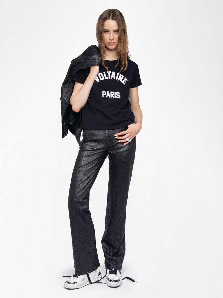 Zadig & Voltaire Alys Voltaire Paris Tee- Black