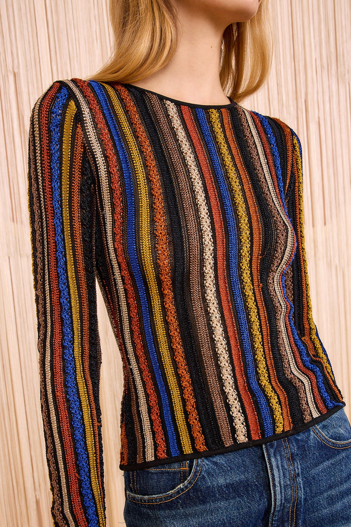 Ulla Johnson Ardith Knit Long Sleeve Top Zoisite