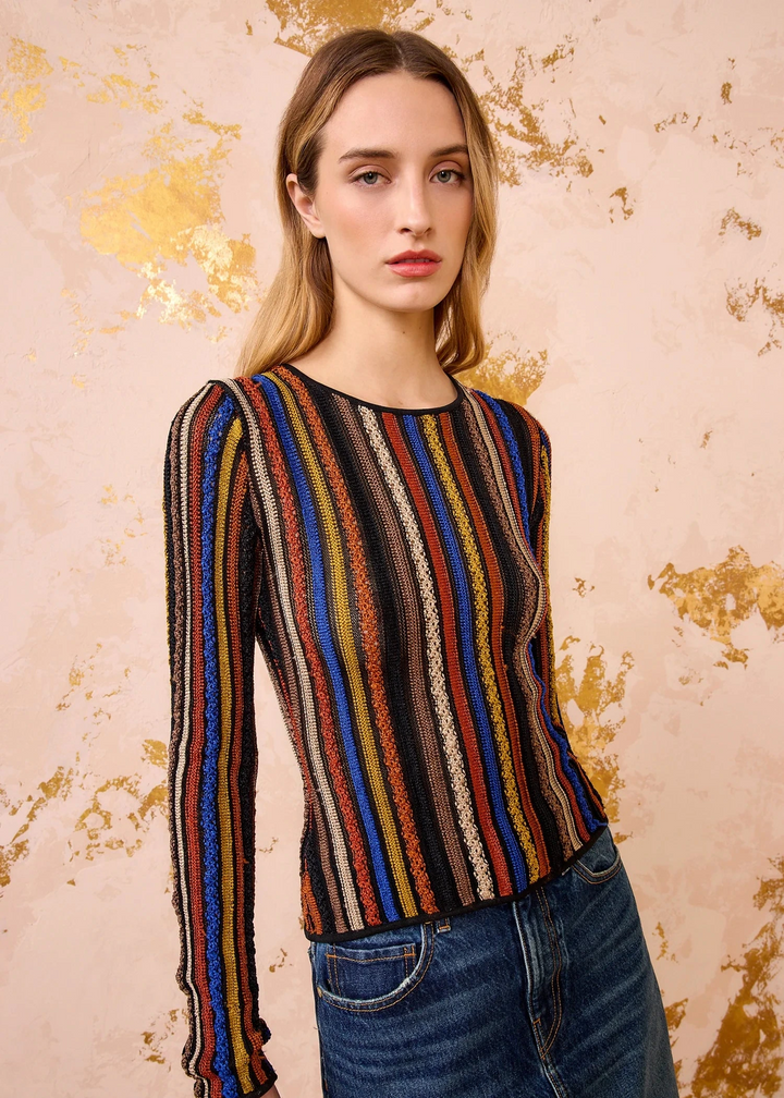 Ulla Johnson Ardith Knit Long Sleeve Top Zoisite